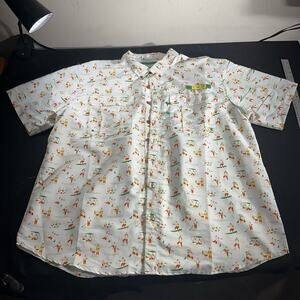 Magellan Men’s 2XL Fish Gear Button Up Laguna Made Short Sleeve Shirt